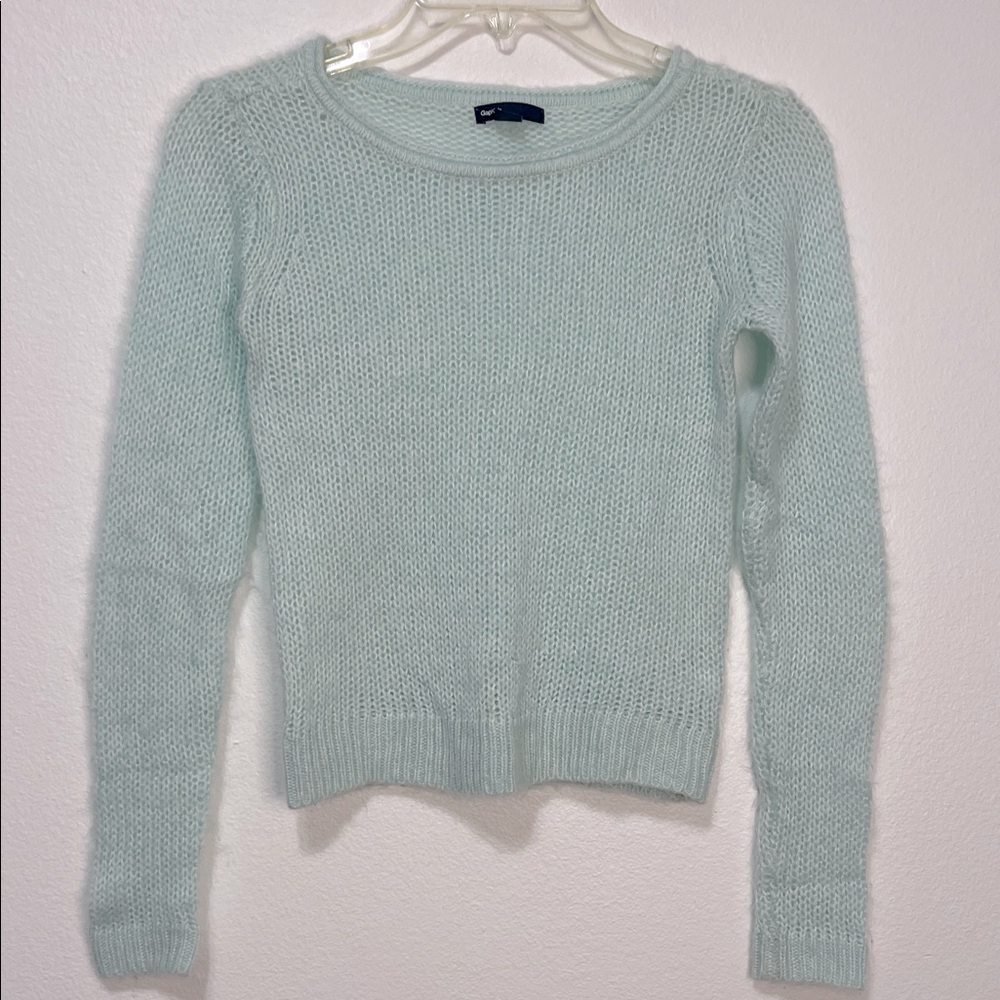 GAP Mint Crew Neck Sweater Size 12 EUC